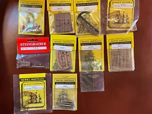 Lot of ten (10) Model Shipways and Steingraeber Ship fittings - Picture 1 of 6