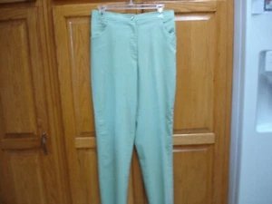 NWOT WMN'S BLAIR PANTS/SLACKS SZ 12 AQUA - Picture 1 of 12