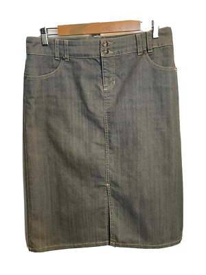 Винтажная серая джинсовая юбка-карандаш Billabong женский размер 5 - Изображение 1 из 4