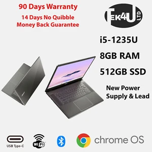 Acer 15.6 Inch Chromebook Plus 515 8GB - 512GB 12th Gen i5-1235U A-Grade - Picture 1 of 3