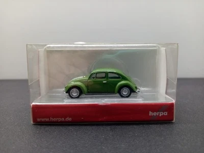 Herpa 1:87 H0 VW Käfer grün Modellauto  - Bild 1 von 3