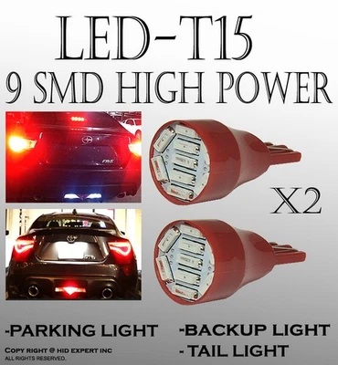 4 piezas Rojo Brillante T15 906 579 901 908 LED Reemplazar Marcadores Laterales Bombillas O76 Foto 1 de 4