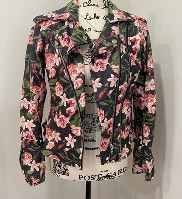 Jaqueta de Couro Branca Feminina Colleen Lopez Tamanho Xs Usada - Imagem 1 de 2