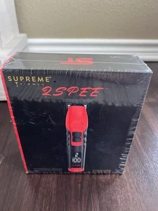 Supreme Trimmer 2Spee Hair Trimmer, 3 Hour Use, Detachable T-Blade | ST622 Red - Picture 1 of 6