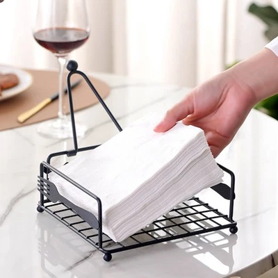 Napkin Holder Hotel Decor For Barbecues Elegant Design Hassle-free Refilling - Image 1 of 4