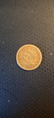 1861 S $2,50 Cabeza de Libertad, Antiguo Reverso, Moneda de Oro Guerra Civil #14 r3 Foto 1 de 2