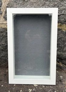 Shadow Box Rahmen weiß Ikea Kasseby 13080 einmal benutzt 18,5" x 12" x 3" - Bild 1 von 9