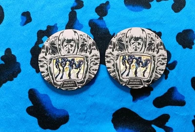 THIN LIZZY - JAILBREAK -  PAIR OF PRINTED ROUND COASTERS - Image 1 of 2