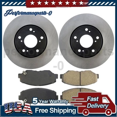 Juego de pastillas de freno de disco delanteras rotor de freno de disco para Honda Civic 2013-2018 Foto 1 de 4