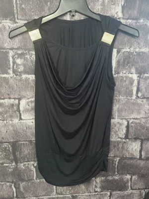 Топ танкини Carmen Marc Valvo размер L черные шикарные стразы дизайнерский новый с Ярлыками [zz41] - Изображение 1 из 4