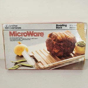 Sealed Anchor Hocking Microwave Oven Bacon Meat Pan Roasting Rack Pan PM-479-TI - Picture 1 of 5