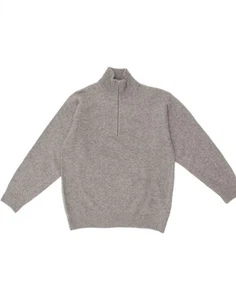 SERGIO TACCHINI Damen Pullover Pulli mit Reißverschluss UK 18 XL Grau Wolle AO13 - Bild 1 von 3