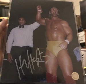 Foto firmada por Hulk Hogan Hulkster (8x10) certificado de autenticidad TNA WWE WWF - Imagen 1 de 2