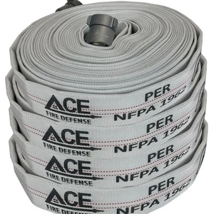 4x Feuerwehrschlauch 75 Fuß x 1,5 Zoll | Extra Schwerlast | Aluminium Kupplungen | Profi - Bild 1 von 7