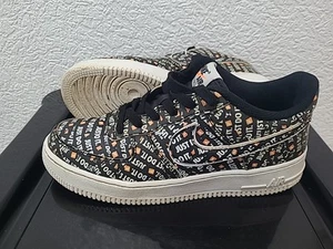 Nike Air Force 1 Low '07 LV8 Just Do It Black Girls Or Boys Uk Size 5.5 - Picture 1 of 15