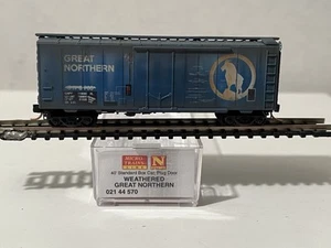 MICRO TRAIN 02144570 021 44 570 GREAT NORTHERN GN BLUE 40' PLUG BOX WEATHERED N - Bild 1 von 4
