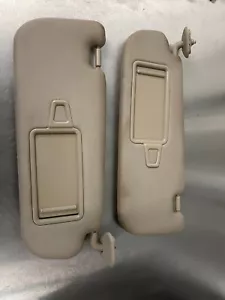 11 12 13 14 Kia Optima Sunvisor Sun Visor Sunvisors Lighted Mirrors Pair Tan - Picture 1 of 3