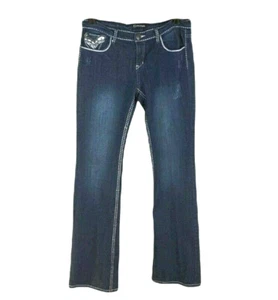 Petrol Jeans Womens Tag Size 8 Blue Bootcut Low Rise SHANE Denim - Picture 1 of 12