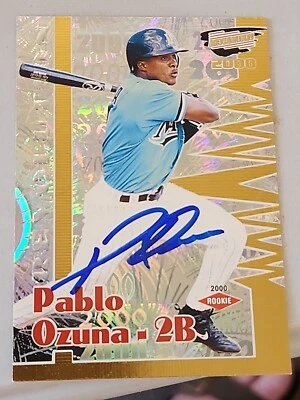 Pablo Ozuna Signed 2000 Pacific Revolution - #60  - Image 1 of 2
