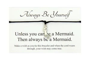 Mermaid Wish Bracelet Friendship Gift Spirit Symbolism - Picture 1 of 2