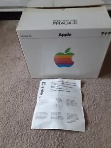 Vtg Apple Computer Monitor IIC BOX ONLY! With Original Set Up Manual READ/LOOK - Picture 1 of 18