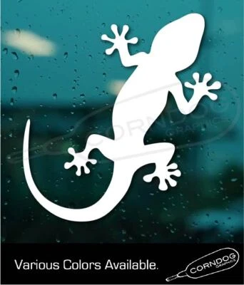 Gecko VINILO PEGATINA CALCOMANÍA LAGARTO VIDA SILVESTRE REPTIL CASA LEOPARDO TOKAY Foto 1 de 4