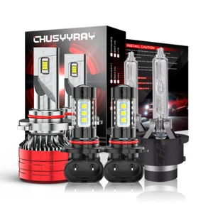 For Lexus LS600h 2008-2012 6pcs Headlight High&Low Beam + Fog Light Bulbs white - Picture 1 of 18
