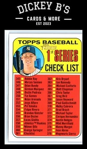 2018 Topps Heritage #361 1st Series Check List 345-430 (Aaron Judge) Yankees - Picture 1 of 2