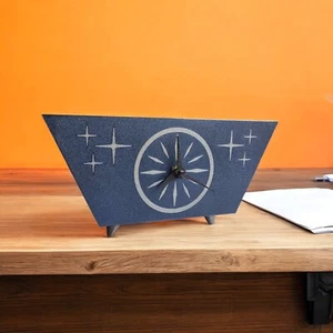 Starburst Strahlende Tischuhr Mid Century Modern Space Age Retro Atomuhr - Bild 1 von 24
