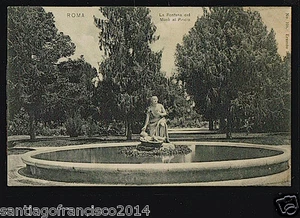 ITALY 237 ROMA -106 La Fontana del Monsè al Pincio (E. Richter) - Picture 1 of 1