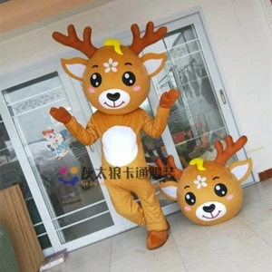 Deer Mascot Costume Cosplay Party Game Dress Outfit Advertising Halloween Adult - Picture 1 of 8