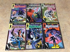 NIGHTMASK #1,2,3,4,5,6 LOT OF 6 COMIC F/VF 1986-1987 MARVEL