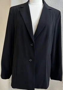 Blazer Norton McNaughton taglia 16 100% poliestere business classico nero foderato - Foto 1 di 6