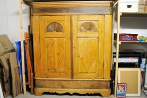 SonnenSchrank Schlafzimmer Kleiderschrank Eiche gezapft zerlegbar Antik alt groß - Bild 1 von 12