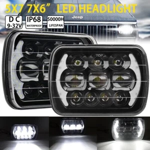 Faro LED rectangular de 5X7"" 7x6 pulgadas Hi/Lo DRL para camioneta Toyota - Imagen 1 de 12