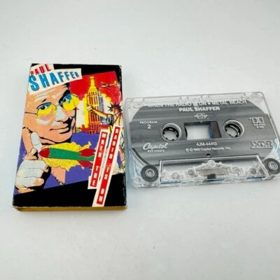 Paul Shaffer - When The Radio Is On - Cassette Single - Letterman Bandleader! - Image 1 of 3