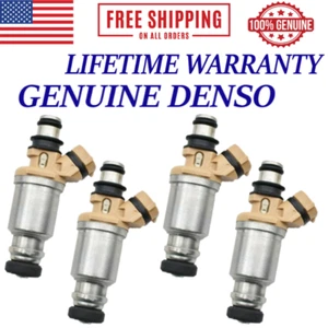 Inyectores de combustible DENSO 4 piezas OEM NUEVOS para Toyota Corolla 1993-1997 Geo Prizm 1,6 L I4 - Imagen 1 de 3