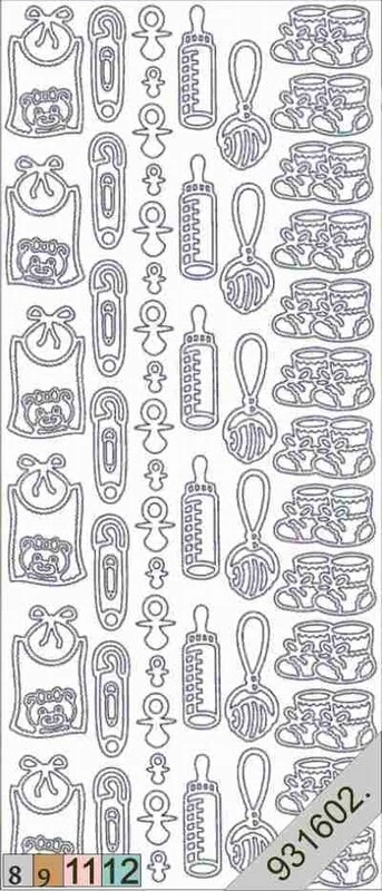 ✂ Sticker Baby, Geburt, Motive - in 4 Farben - Motivsticker - Starform - Nr.116 - Bild 1 von 1