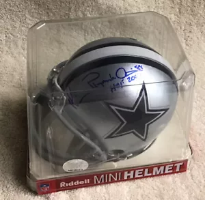Dallas Cowboys Mini Helmet Autographed By HOF Michael Playmaker Irvin - Picture 1 of 6