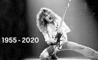 EDDIE VAN HALEN (BLACK & WHITE) MEMORIAL FRIDGE MAGNET 5" X 3.5"