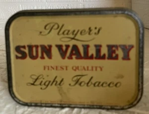Lata de tabaco ligera Sun Valley de colección importación del Reino Unido muy buen estado - Imagen 1 de 5