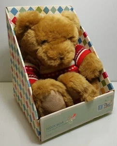 Play Wonder Brown Peluche Oso de Peluche con Suéter Rojo - Imagen 1 de 2
