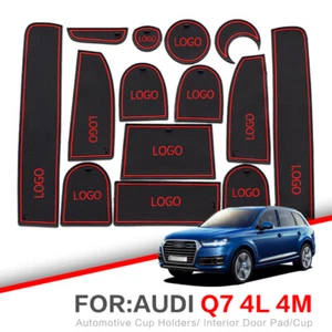 Car Gate Slot Pad Water Coaster Interior Non-slip Mats For For Audi Q7 2005-2015 - Picture 1 of 10