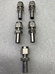 (LOT OF 5) STAINLESS STEEL 2406-04-06-SS - 04IN-02STDPIPE STNLS BRENNAN - Picture 1 of 6