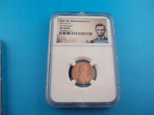 2019 W FIRST UNCIRICULATED CENT--NGC MS60--FIRST RELEASE - Picture 1 of 4