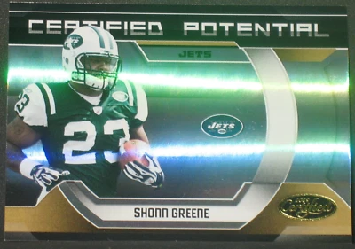 Shonn Greene 2009 Panini Certified Potential Mirror Gold Rookie #21 (20/25) Jets - Image 1 of 2
