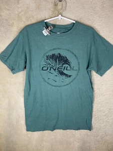 O'NEILL Casual T-Shirts Top Size S Mens Green Logo Short Sleeve - Picture 1 of 10