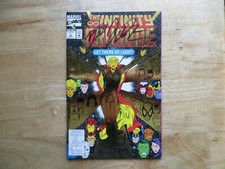 1993 THE INFINITY CRUSADE # 1 WARLOCK SIGNED 2X JIM STARLIN & RON LIM, WITH POA