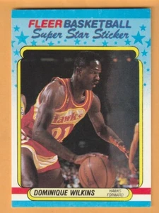 Adesivi Fleer Dominique Wilkins Atlanta Hawks 1988-89 #11 Georgia Bulldogs 11Q - Foto 1 di 2