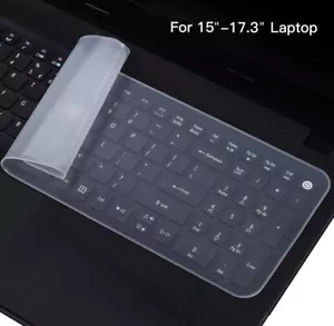 Soft Silicone Clear Keyboard Protector Keypad Skin for Tablet Notebook Macbook - Picture 1 of 12